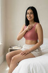 Zivame Double Layered Non Wired Full Coverage Bralette - Dark Onion — thumbnail 4